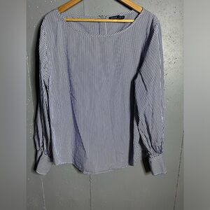 Striped Blue Women's Top